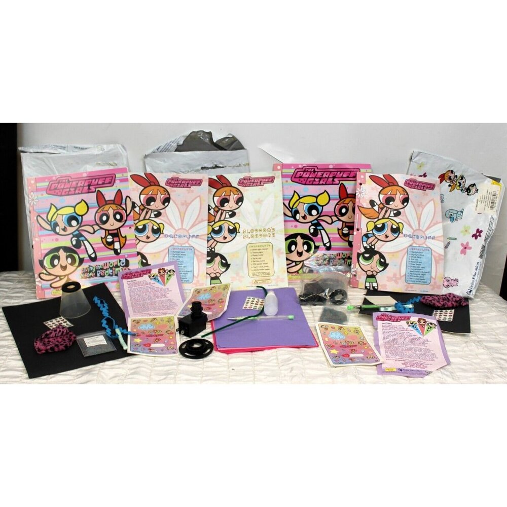 Cartoon Network Powerpuff Girls Club Craft Night Light Journal Sticker Jewel